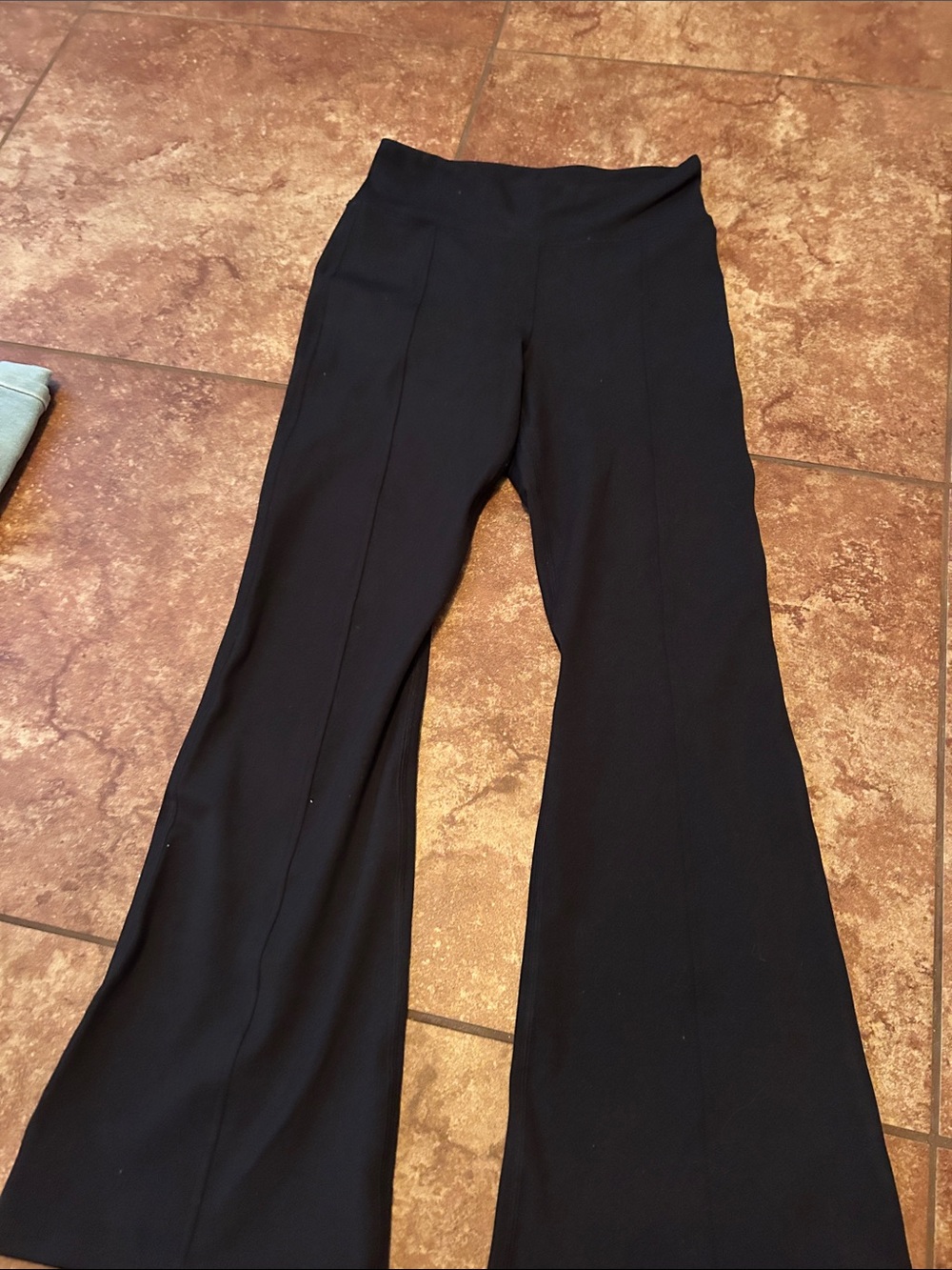 abercrombie kids Black Wide-Leg High-Rise Pants